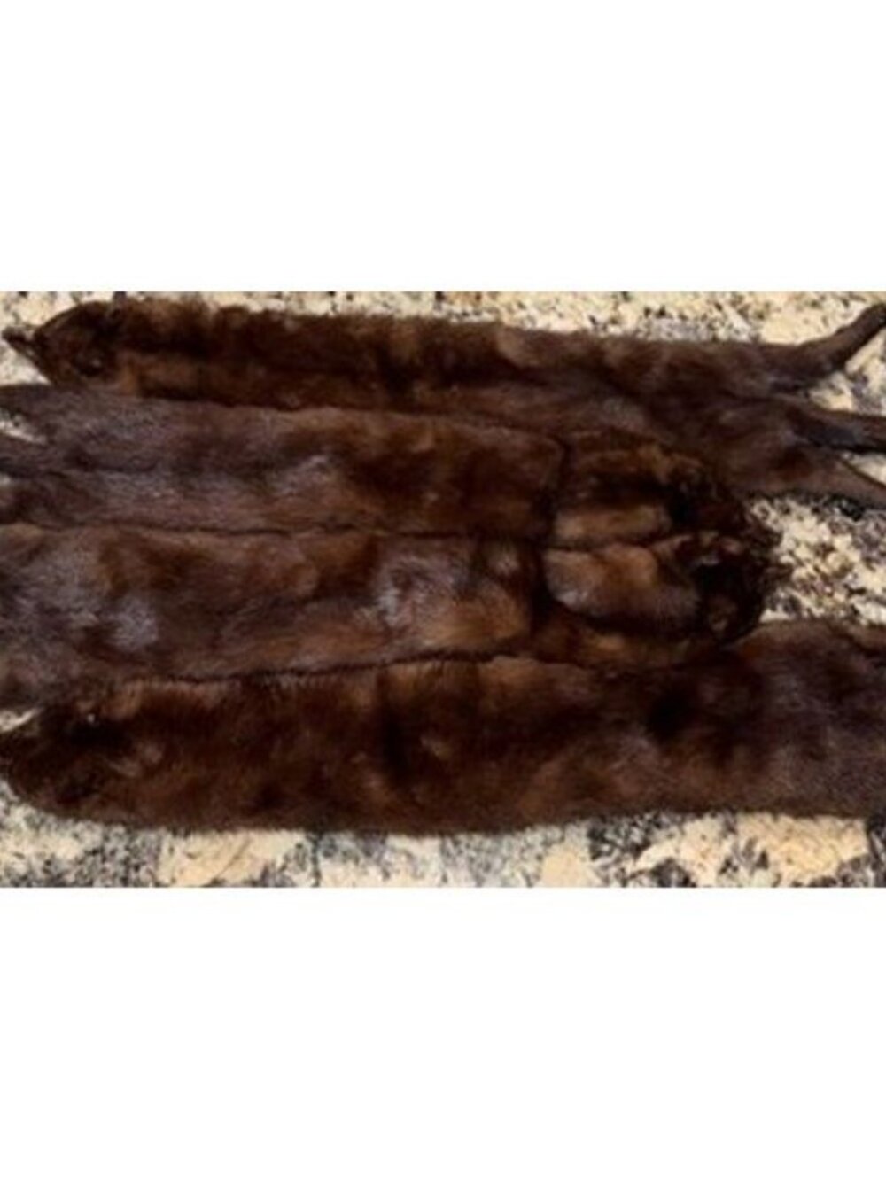 Vintage 1930’s-40’s Genuine 4 Pelt Mahogany Mink Fur Stole Wrap-Paws And Claws